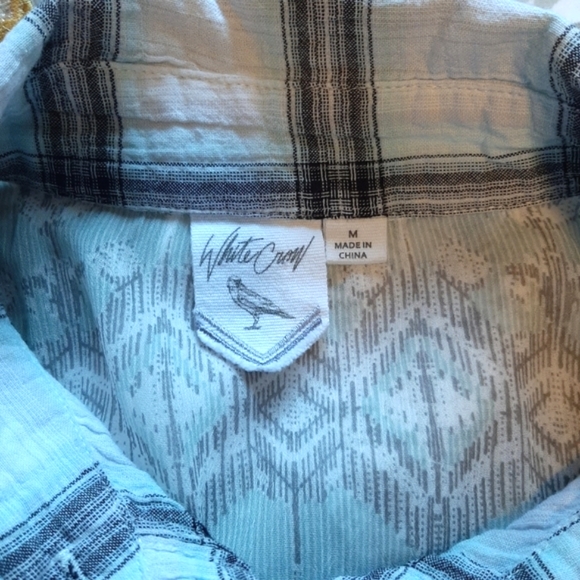 Anthropologie White Crow Plaid Shirt - Picture 7 of 8